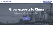 Tablet Screenshot of exportify.com